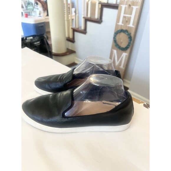 Birdies The Starling Size 9.5 Black Leather Flats Slip On Loafers Shoes Flats - Picture 4 of 8